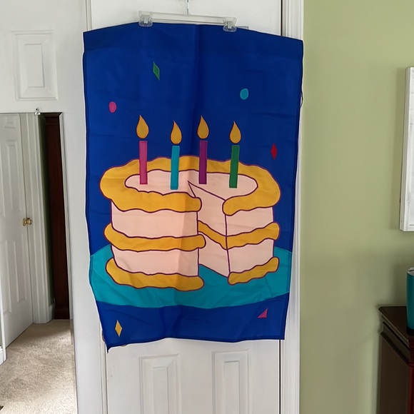 Large Decorative Birthday Flag.Never used - Picture 2 of 4